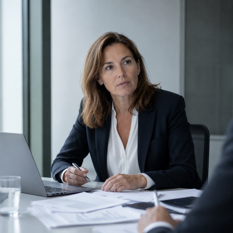 Compliance lead reviewing regulatory documents